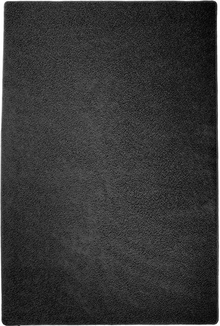 Karat Shaggy Hochflor Teppich Schwarz Modern Rechteckig - Bild 1