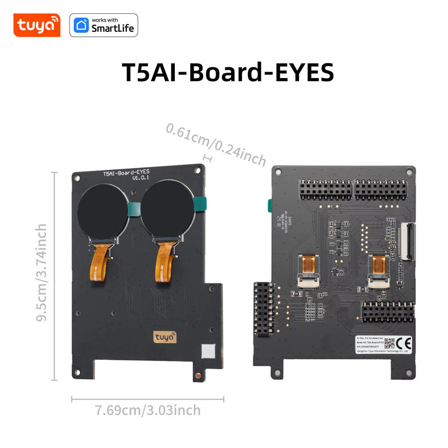 Tuya T5AI Dev Board AI Toy Maker Kit in Schwarz mit Stimme, Bildschirm und Dual-Modus sowie Open-Source-SDK - Bild 2