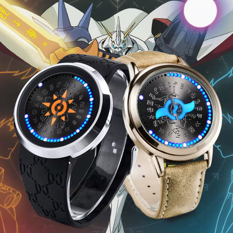 Bandai Armbanduhr Digimon Adventure Agumon Angewomon, Schwarz, Unisex - Bild 2