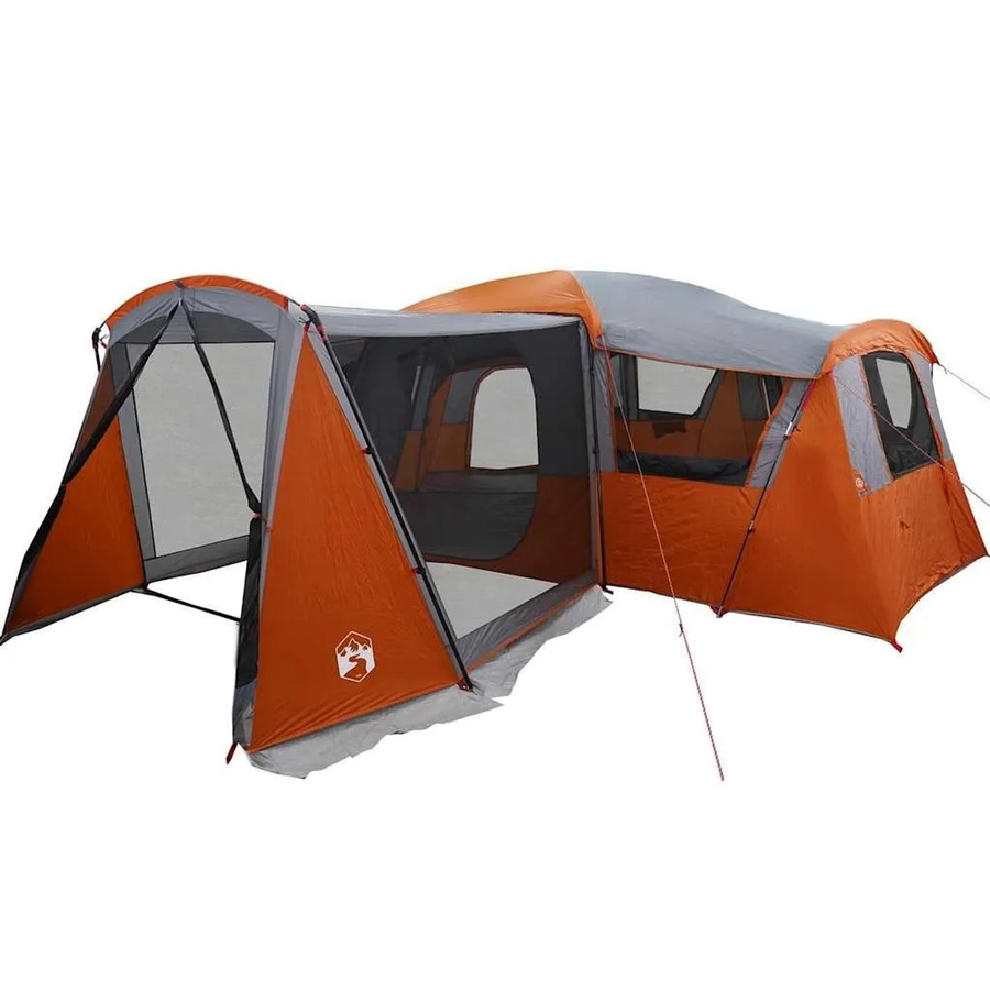 vidaXL Familienzelt mit Dach in Grau und Orange B/T/H: 745 x 700 x 217 cm - Bild 2