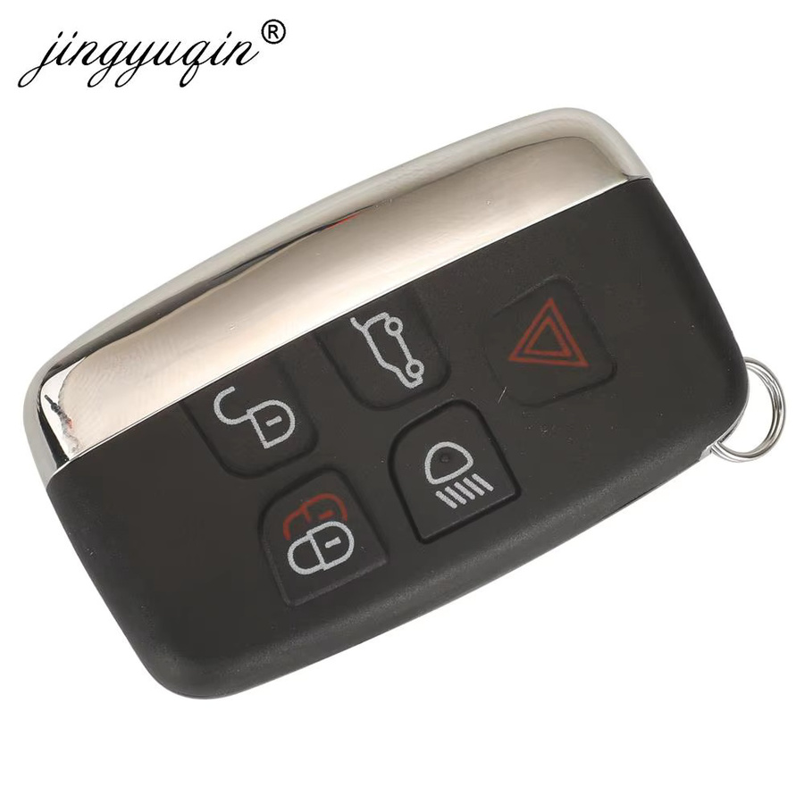 Jingyuqin Smart Car Key Shell in Schwarz für Land Rover Discovery 4, Range Rover Sport, Evoque, Vogue, LR2, LR4 sowie Jaguar Freelander, XFL, XE, XJ - Bild 2