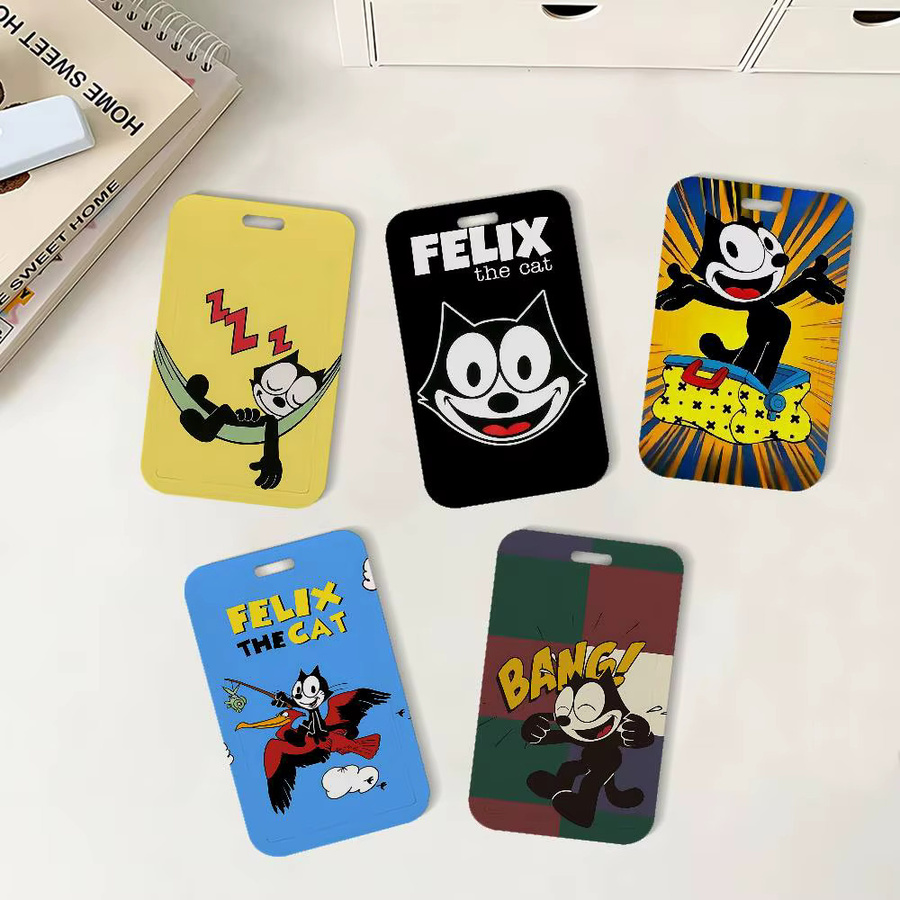 Felix The Cat Ausweishalter mit Umhängeband aus Kunststoff für Schule und Büro - Bild 2