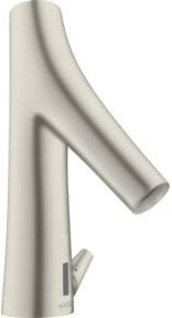 Hansgrohe Axor Starck Organic Elektronischer Waschtischmischer mit Sensor und Temperaturregelung in Edelstahl gebürstet Silber - Bild 1