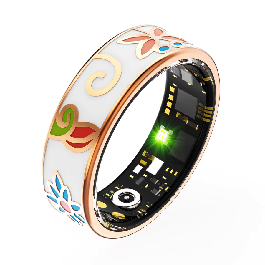 Timethinker Smart Ring, Edelstahl, Farbemaille, Damen, IP68 wasserdicht - Bild 3