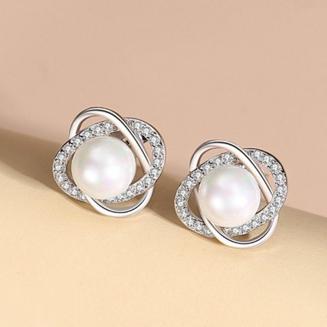 SAY Ohrringe 925 Silber, Zirkon, Damen - Bild 1