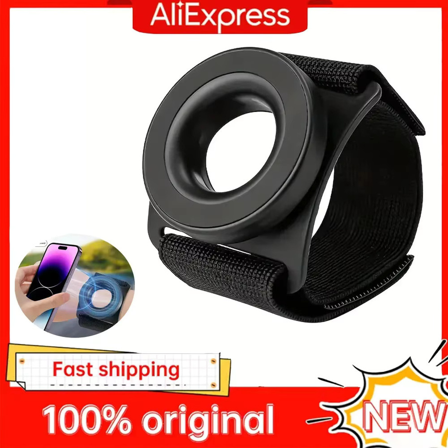 Universeller magnetischer Armband-Telefonhalter für MagSafe iPhone 12 bis 17 Pro Max Plus, Schwarz - Bild 5