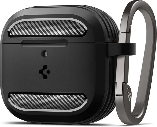 Spigen Rugged Armor Schutzhülle für Apple AirPods 4 in Schwarz ACS08642 - Bild 1