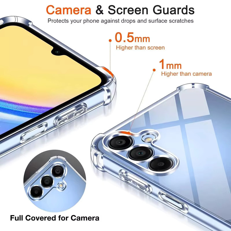 Transparente Luxus Schutzhülle für Samsung Galaxy A-Serie (A56 A55 A54 A53 A36 A35 A33 A32 A25 A23 A15 A14 A13 A03) - Bild 2