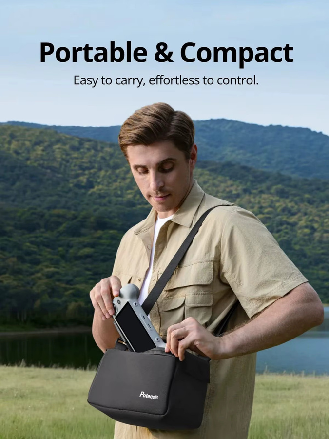 Potensic Fernbedienung für ATOM 2 Drohne mit 5,5 Zoll Bildschirm und 1080P Display in Grau - Bild 6