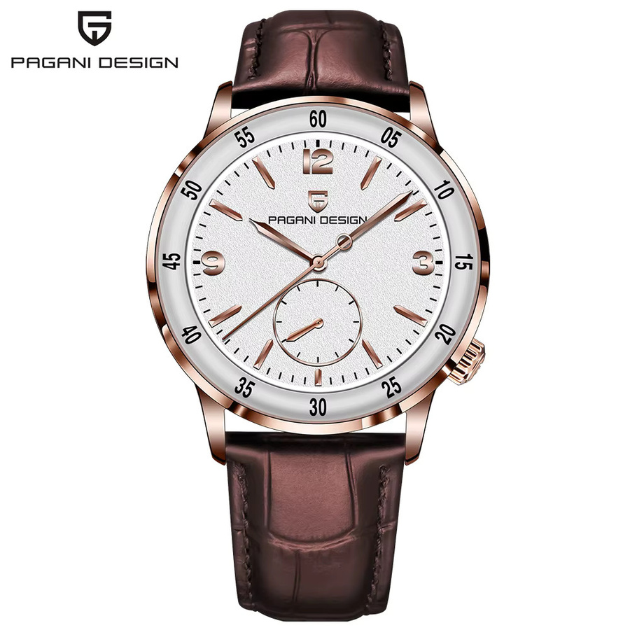 PAGANI DESIGN Armbanduhr, Automatik, Saphirglas, 42 mm, Bicolor, Herren - Bild 7