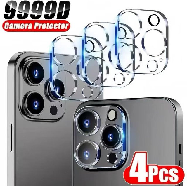 4er-Pack HD-Kameraobjektivschutz für iPhone 14 Pro und iPhone 14 Pro Max, transparent - Bild 1