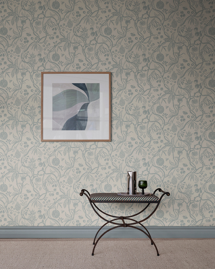 Sandberg Wallpaper Tree of Life Kleistertapete Vlies in Hellblau mit botanischem Design - Bild 2
