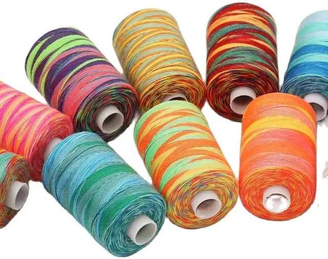 10er Set Nähgarn 402 in Multicolour für Handarbeit und DIY-Nähen - Bild 1
