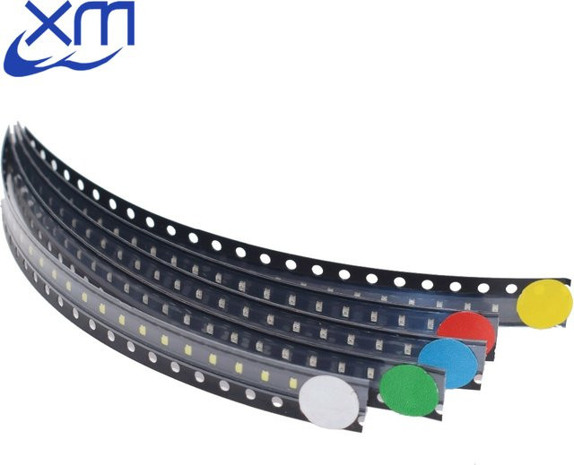 AITEXM ROBOT 100er Set 0603 SMD LEDs in 5 Farben Rot Grün Blau Gelb Weiß Wasser Klar - Bild 1