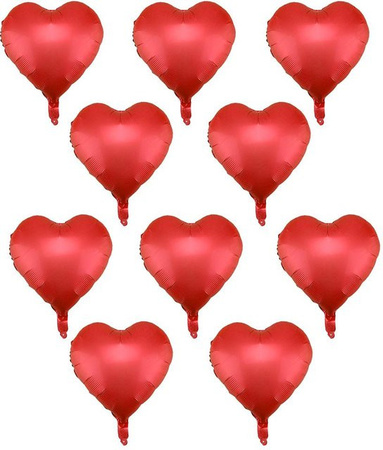 10 Stück Herzförmige Latexballons von CosyHome in Rot für Hochzeiten, Geburtstage und Valentinstag
