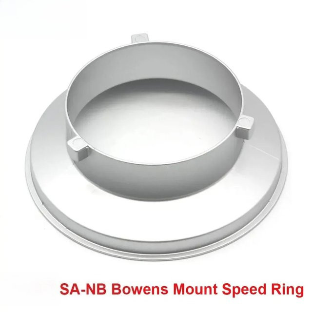 Lapgood Bowens Mount Speedring Softbox Adapter in Silber für Studiofotografie Monolight und Strobe - Bild 1