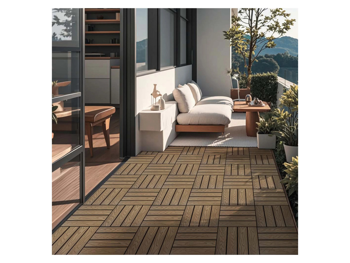 Home Deluxe WPC-Klickfliesen Bavaro Premium Teak, 1 m² - Bild 2