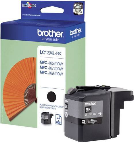 Original Brother Tintenpatrone LC-129XLBK Schwarz für Inkjet-Drucker MFC-J6920DW, MFC-J6520DW und MFC-J6720DW - Bild 1