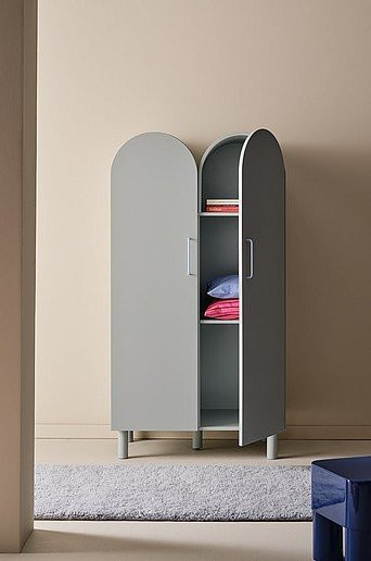 Jotex Kindergarderobe DANTE in Blau und Grau aus Holz und Metall - Bild 1