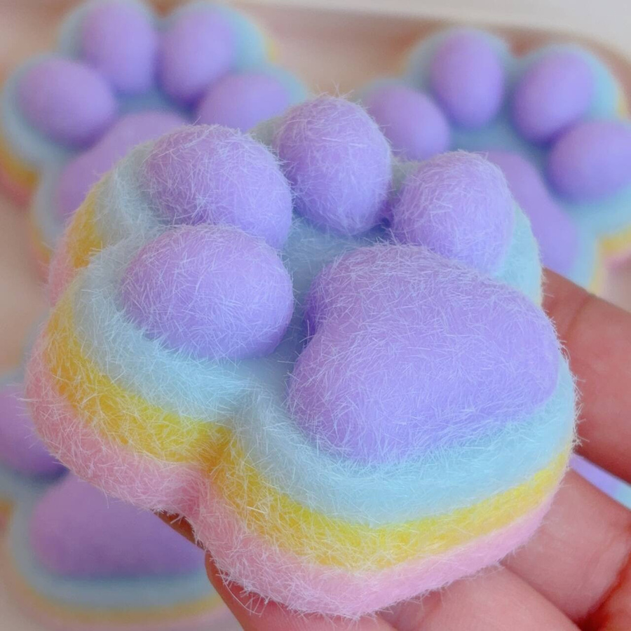 Yiran bag Katze Pfote Mochi Taba Squishy Fidget Spielzeug Silikon Bunt - Bild 1