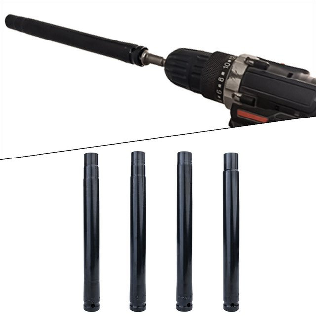 Vibratite Decken-Nivellierhülse als Verlängerung für Hohlschraubenmuttern mit 1/2 Zoll Sechskantanschluss, Farbe: Schwarz, Durchmesser: 10-14 mm - Bild 1
