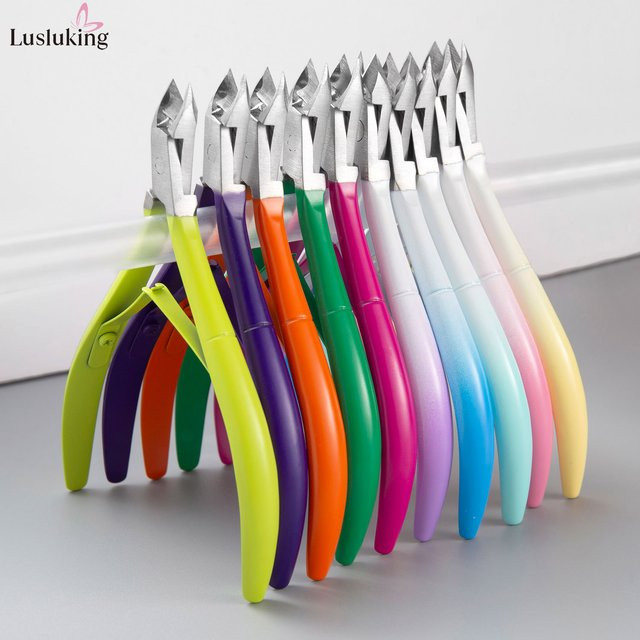 LUSLUKING Nagelhautzange aus Edelstahl, Dunkelviolett, Metallic, Unisex - Bild 1