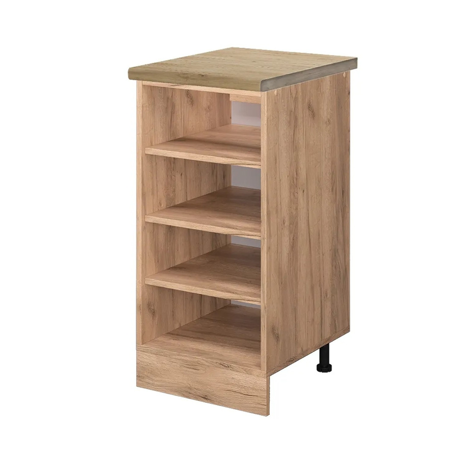 Vicco Küchenregal R-Line Offener Küchenschrank Goldkraft Eiche, Farbe: Braun, B/T/H: 40 x 18,72 x 60 cm - Bild 2