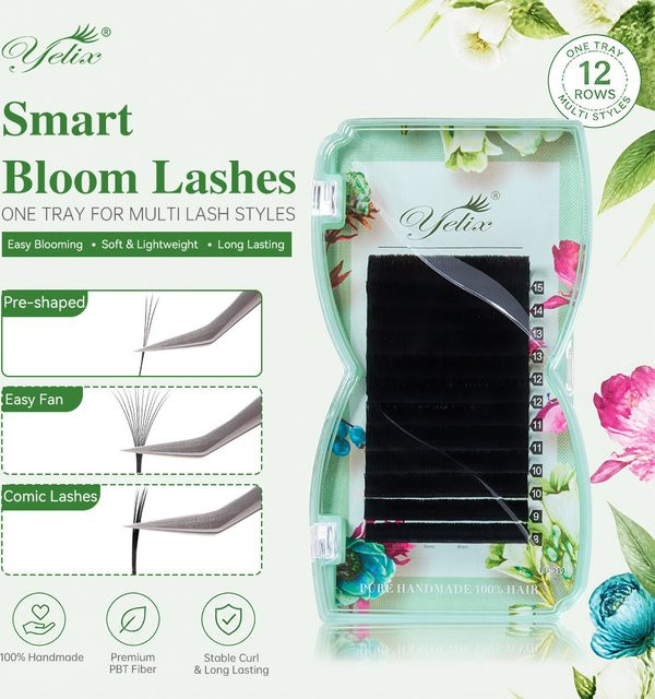 Yelix Smart Bloom Lashes Wimpernverlängerungen, Black, Unisex - Bild 1