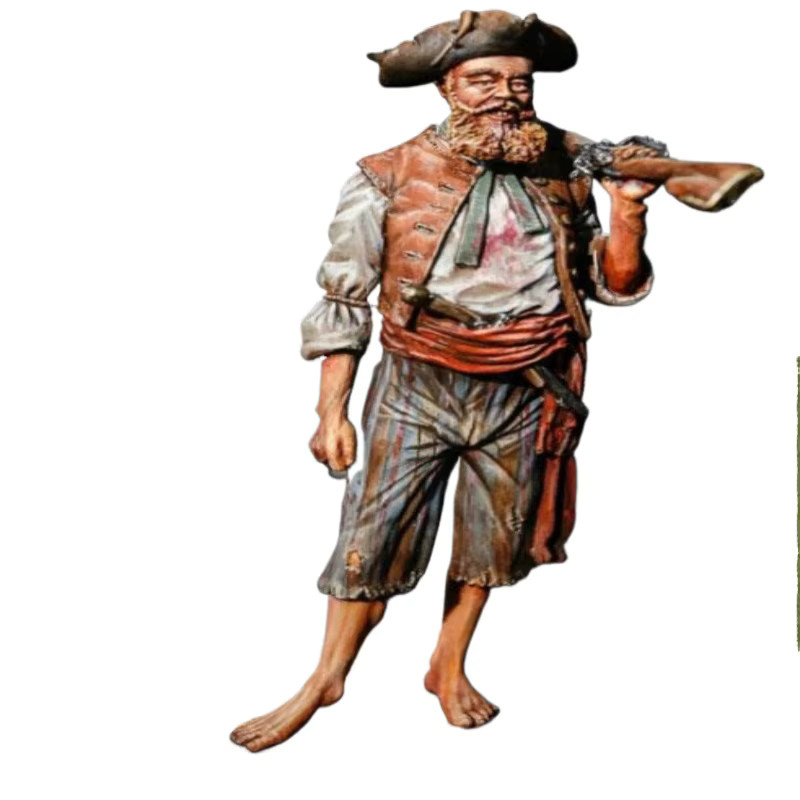 LISM History Hobby Miniature Pirates, Druckguss-Harzfigur, Maßstab 1:24, unmontiert und unbemalt - Bild 3