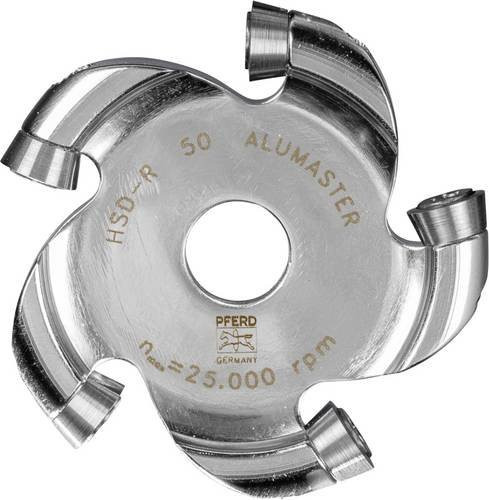 PFERD ALUMASTER Hochleistungsfrässcheibe für die Aluminiumbearbeitung, Farbe: Silber, Durchmesser: 49 mm, Arbeitslänge: 8 mm - Bild 1