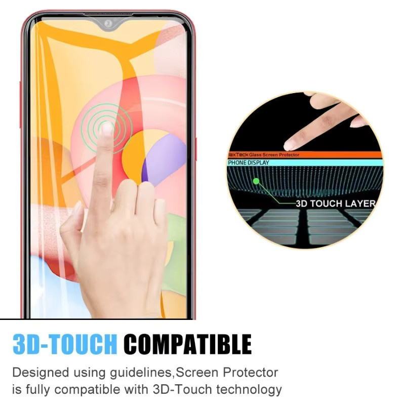 4er-Pack Panzerglas Display Schutzfolie für Samsung Galaxy A11 A12 A13 A14 A15 A01 A02 A04 A05 4G 5G A02S A04E A04S A05S A04 Core in Transparent - Bild 2