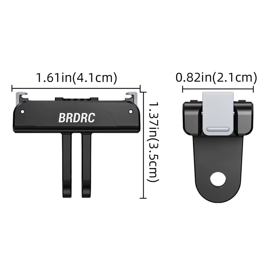 Magnetischer Adapter-Halter für DJI Action 6/NANO/Action 3/4/5 und Osmo 360 Kamera, Schnellwechsel-Halterung und Stativ-Adapter für Selfie-Aufnahmen, Schwarz - Bild 6