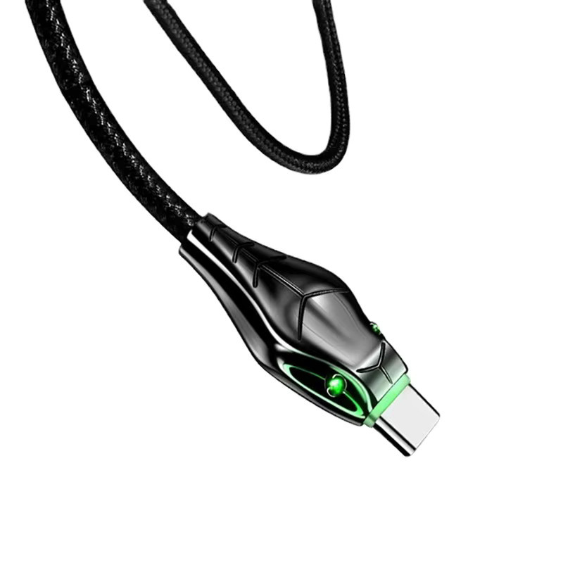 Yuefeichuan USB-C Ladekabel mit 66 W und Anzeigeleuchte in Schwarz, geeignet für iPhone 5–14, Huawei, Xiaomi und Vivo - Bild 4