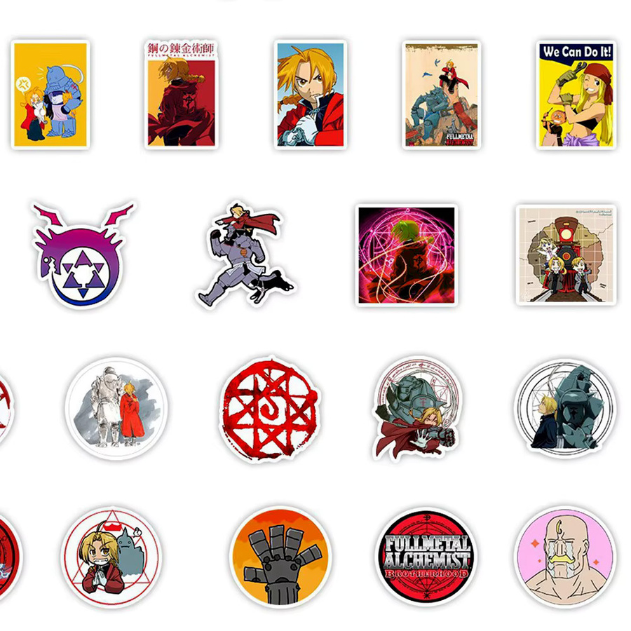 Bandai Fullmetal Alchemist Anime-Aufkleber, Bunt / Mehrfarbig - Bild 5