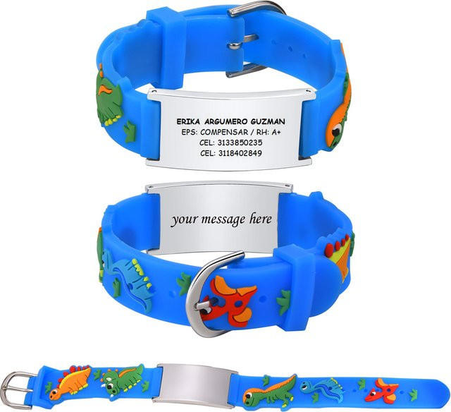 Meaeguet ID-Armband, Silikon, Bunt, Kinder - Bild 1