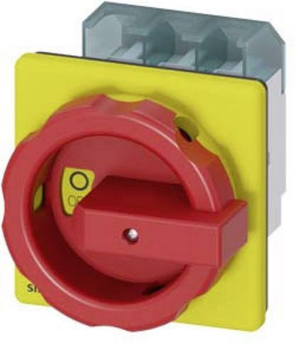 Siemens Lasttrennschalter und Haupt-Not-Aus-Schalter 3-polig 63 A 22kW/400V Rot-Gelb 3LD2504-0TK53 - Bild 1