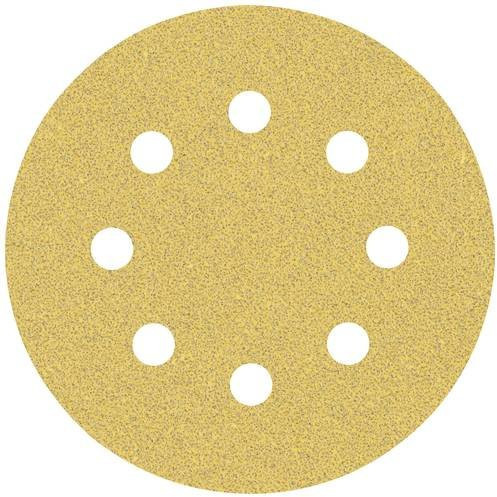 Bosch Expert C470 Exzenterschleifpapier gelocht Körnung 60 Durchmesser 115 mm Gelb 5 Stück - Bild 1