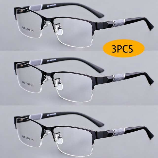 Anti Blau Lesebrille Halbrahmen, rechteckig, Männer - Bild 1