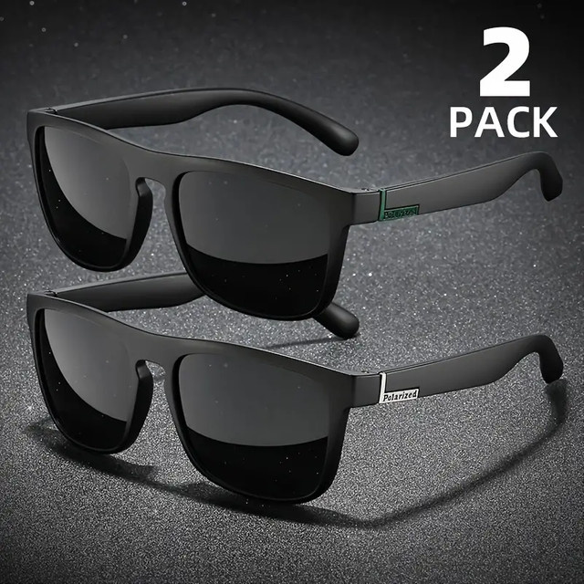 ZXWLYXGX Sonnenbrille Square, Kunststoff, Vollrand, Schwarz, Unisex, polarisiert - Bild 1