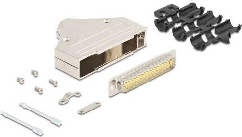Delock 67136 D-SUB Gehäuse aus Metall in Silber - Bild 1