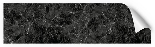 Myspotti Küchenrückwandfolie Marmor Black in Steinoptik selbstklebend B: 220 cm, H: 60 cm - Bild 1