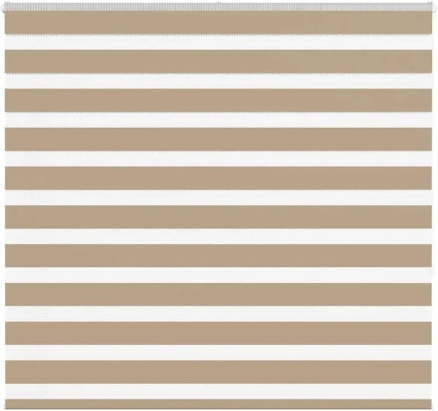 vidaXL Doppelrollo Day & Night Sandbraun aus Polyester B: 150,9 cm, H: 155 cm - Bild 1