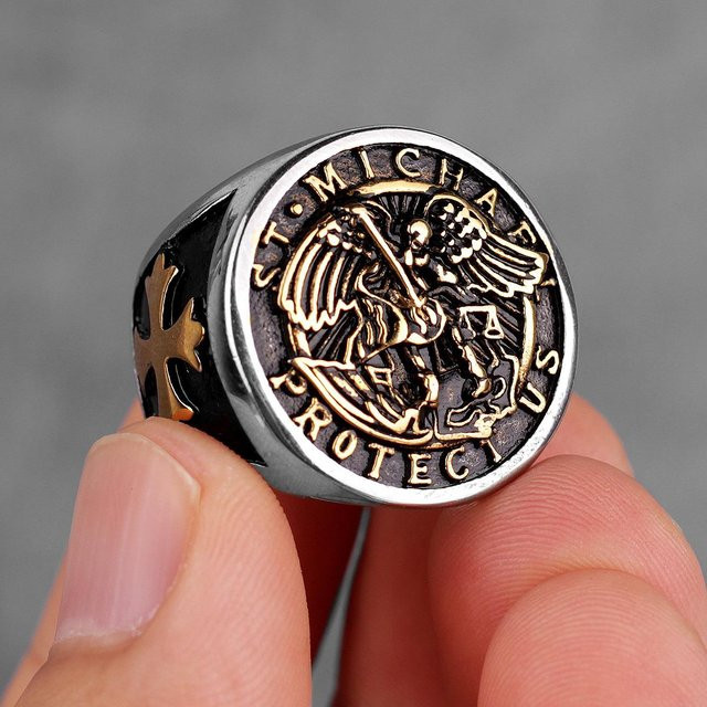 Yiran Jewelry Herrenring Edelstahl, Weiß, Herren - Bild 1