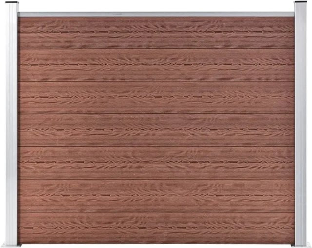 vidaXL Zaunelement aus WPC in Braun, B: 180 cm, H: 146 cm - Bild 1