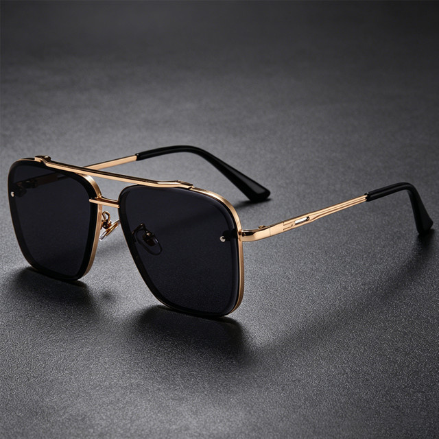 Rooftrellen Sonnenbrille Herren, Metall, Vollrand, Farbverlauf - Bild 1