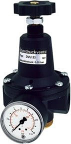 Riegler Druckbegrenzungsventil mit Manometer in Schwarz, G 1/2, 0,5 - 5,5 bar - Bild 1