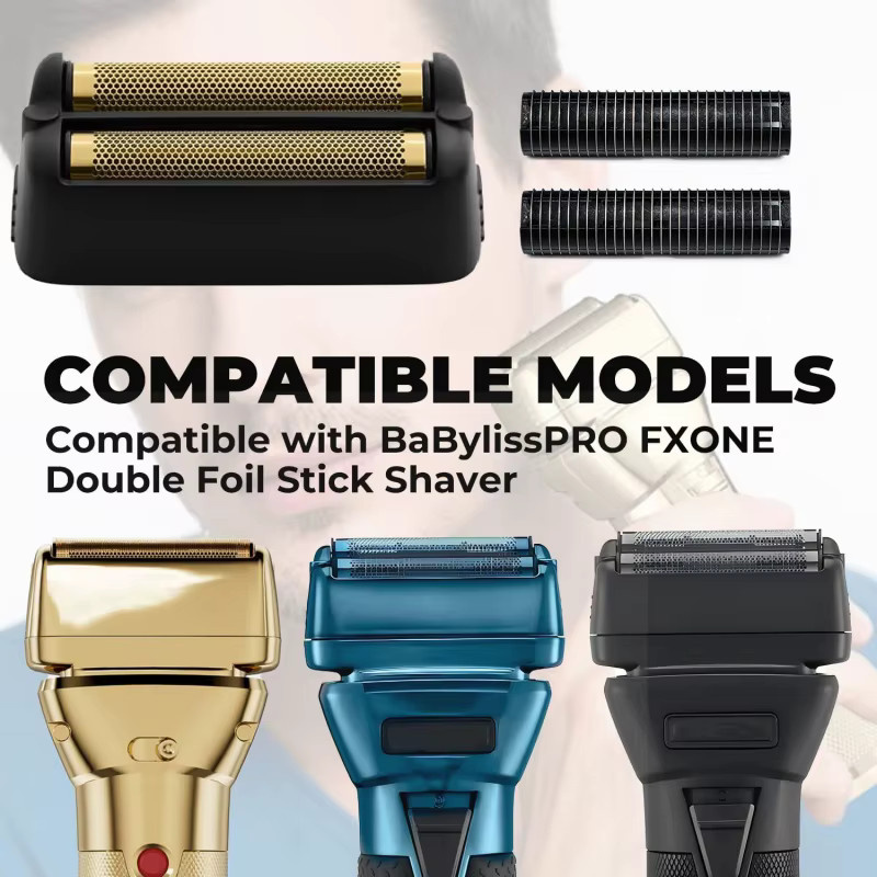 TRAH Ersatzfolie und -klinge für BaBylissPRO FXONE Double Foil Stick Shaver - Bild 2