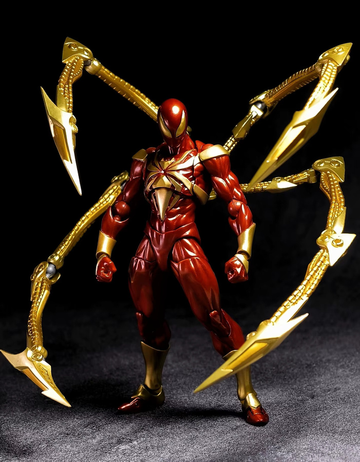 Kaiyodo Marvel Spiderman Peter Parker Actionfigur, Schwarz, Einzelfigur - Bild 2