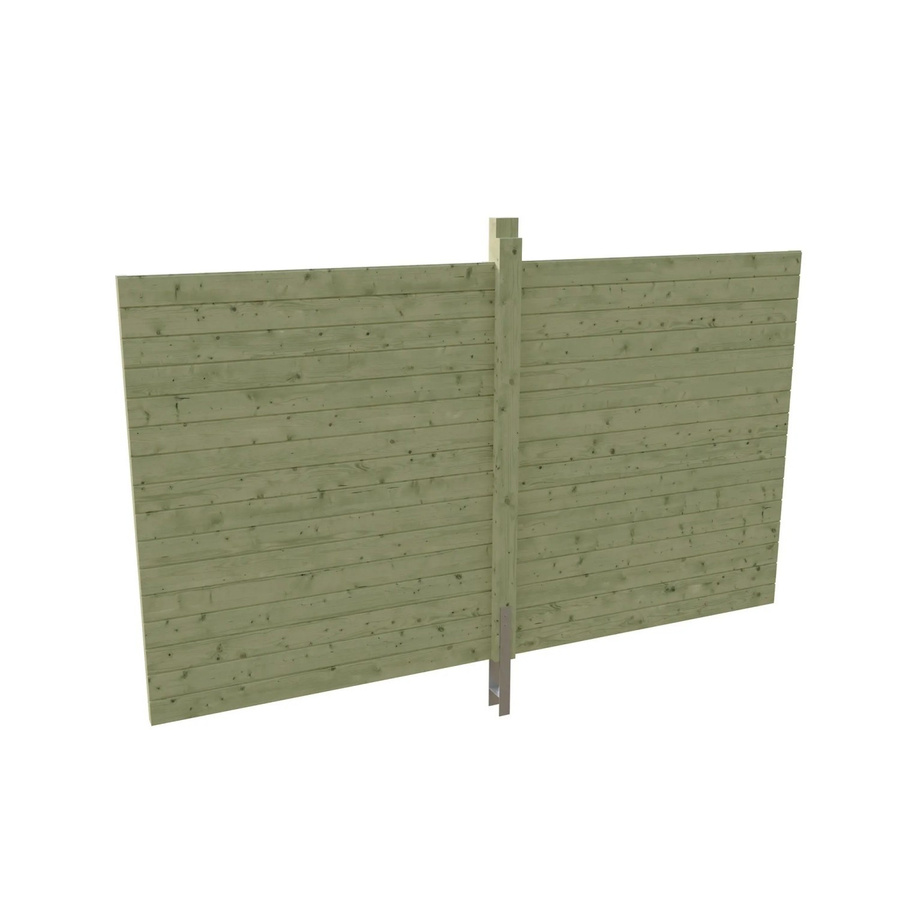 Skan Holz Carport-Rückwand Profilschalung aus Fichte, Grün, B: 363 cm, H: 200 cm, T: 12 cm - Bild 2