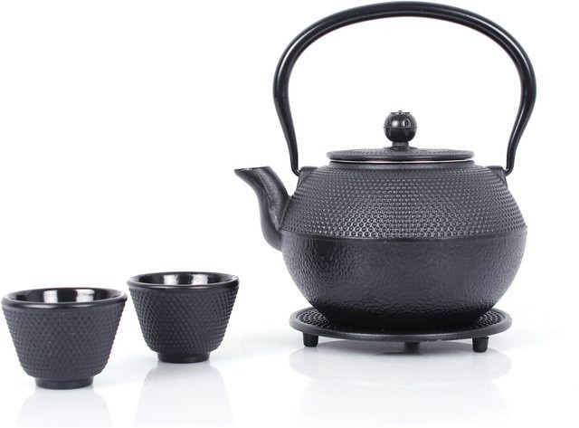 ECHTWERK Teeservice aus Gusseisen mit Infuser, Schwarz, 1,1 l - Bild 1